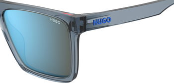 Das Bild zeigt die Sonnenbrille HG1069/S PJP von der Marke Hugo in blau.