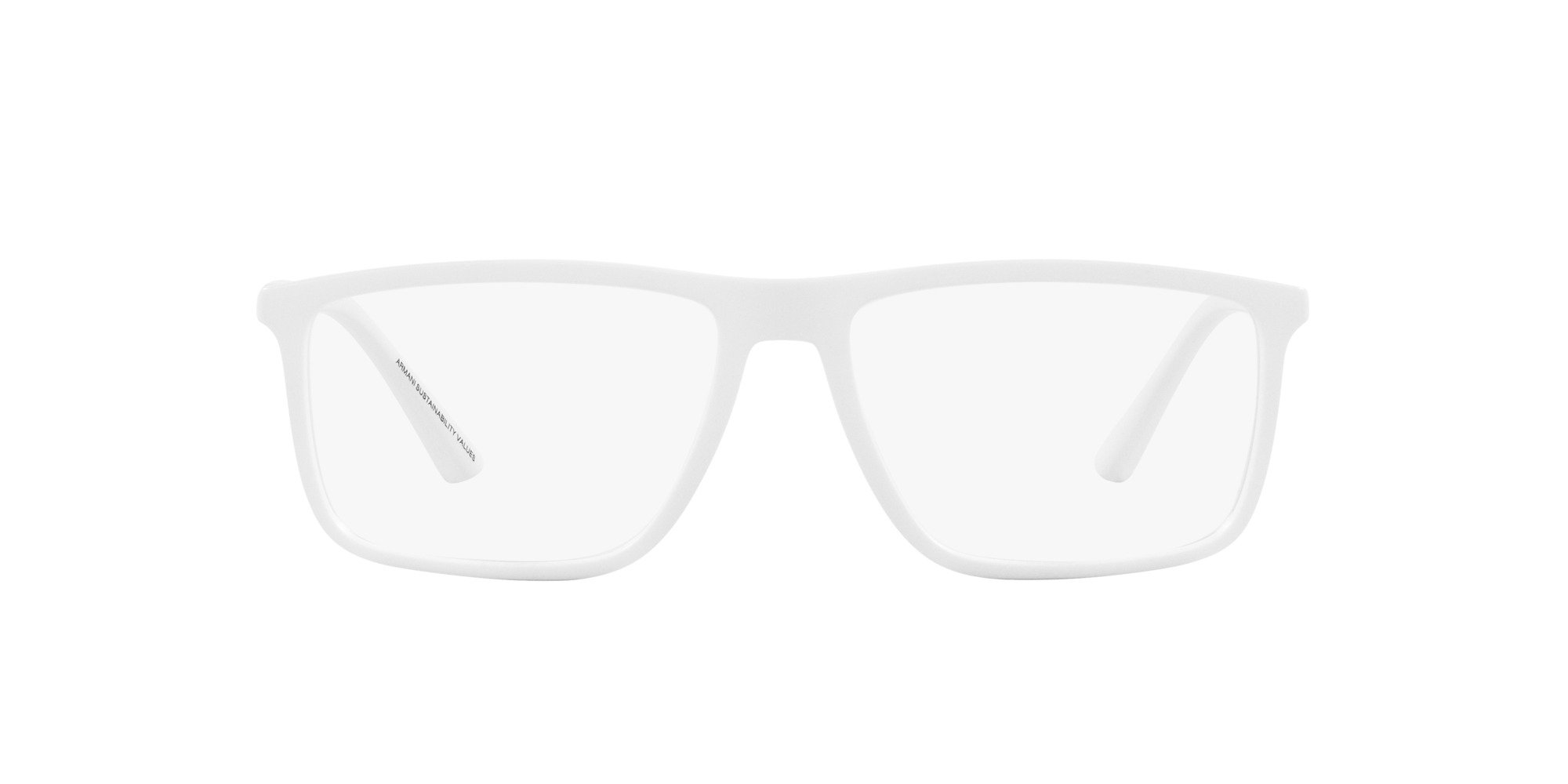 Das Bild zeigt die Korrektionsbrille EA3221 5344 von der Marke Emporio Armani in Weiß.