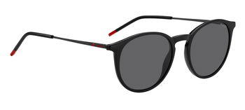 Das Bild zeigt die Sonnenbrille HG1286/S OIT von der Marke Hugo in schwarz/rot.