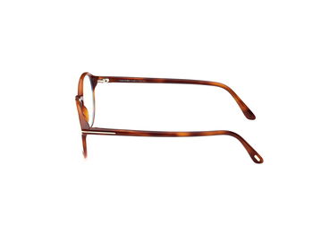 Das Bild zeigt die Korrektionsbrille FT5867-B 053 von der Marke Tom Ford in blond Havanna.