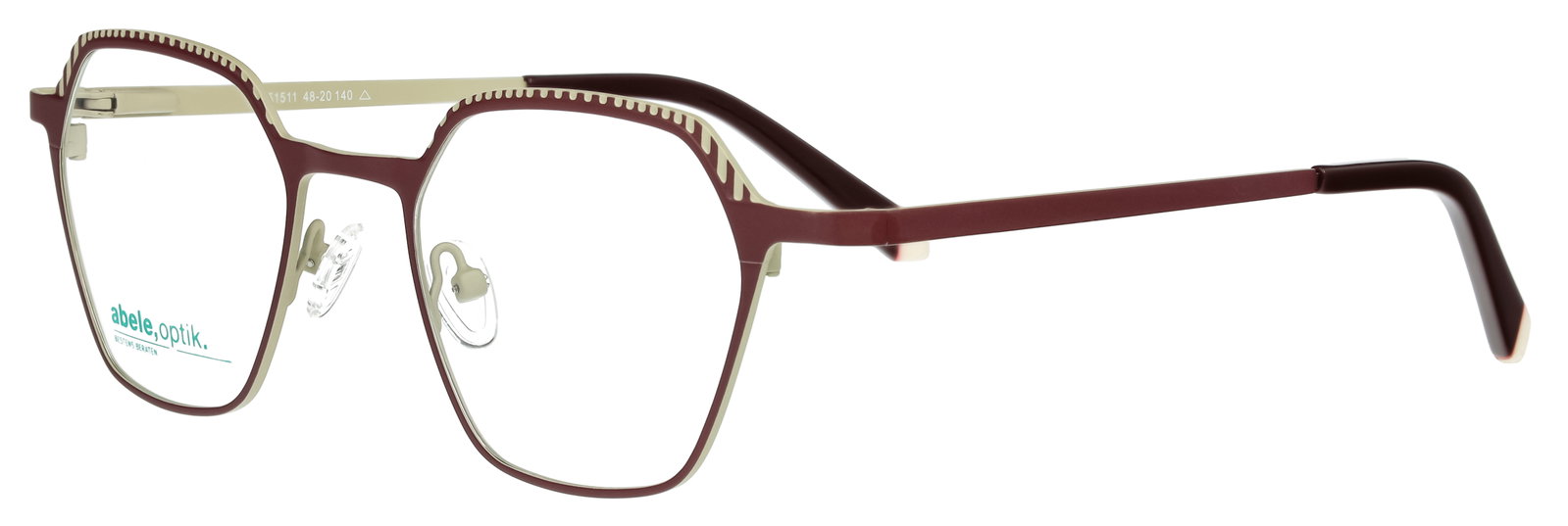 abele optik Brille für Damen in Graumatt und Beere 151511