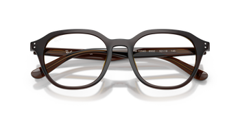 Auf diesem Bild sehen Sie die Korrektionsbrille 0RX7259D von Ray Ban in der Farbe Schwarz.