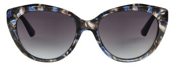 Das Bild zeigt die Sonnenbrille 721662 von der Marke Abele Optik in Braun/Blau gemustert.