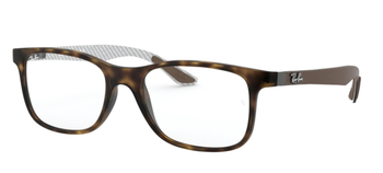 Ray Ban eckige Brille in Havanna Matt für Herren RX8903 5200 53