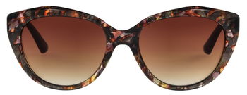 Das Bild zeigt die Sonnenbrille 721661 von der Marke Abele Optik in Braun/Rosa gemustert.