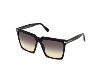 Das Bild zeigt die Sonnenbrille Sabrina FT0764 von der Marke Tom Ford in schwarz