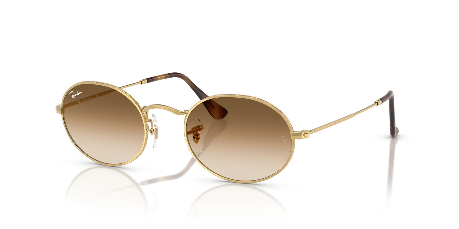 Das Bild zeigt die Sonnenbrille RB3547 001/51 von der Marke Ray-Ban in Gold.