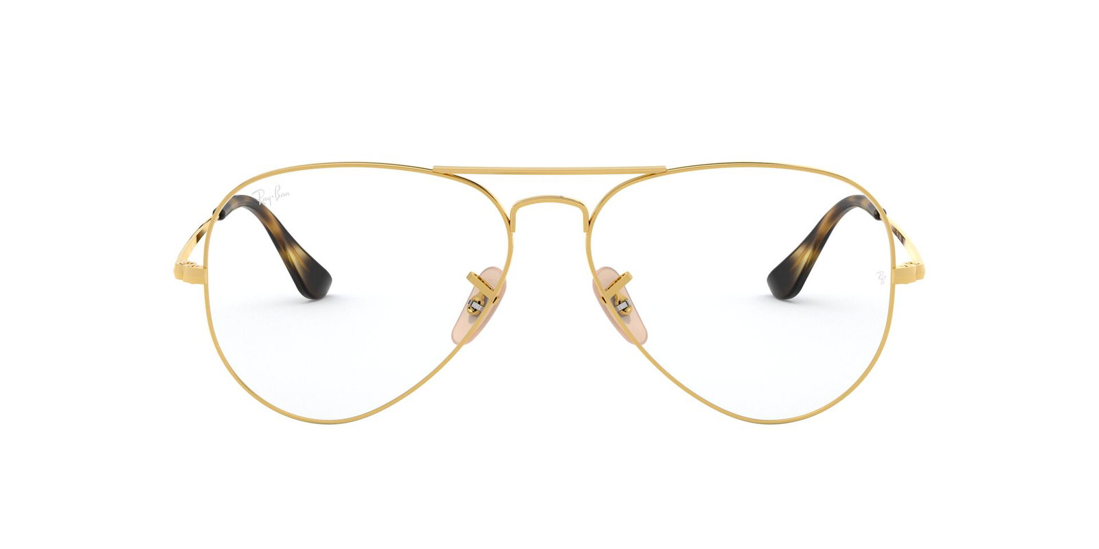 Das Bild zeigt die Korrektionsbrille RX6489 2500 von der Marke Ray-Ban in Gold.