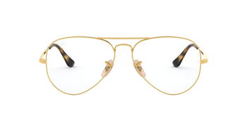 Das Bild zeigt die Korrektionsbrille RX6489 2500 von der Marke Ray-Ban in Gold.