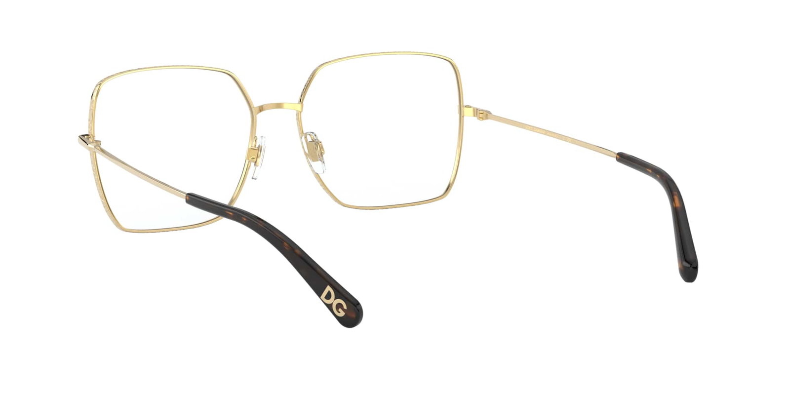 Das Bild zeigt die Korrektionsbrille DG1323 02 von der Marke D&G in gold.