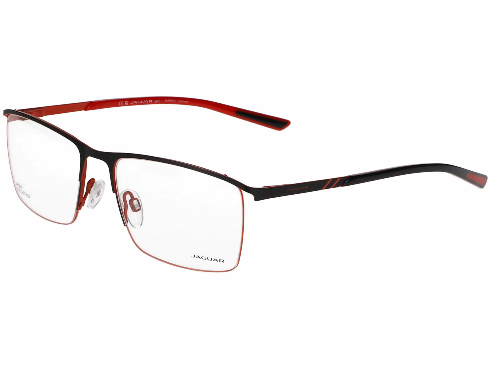 Jaguar Brille 3643 6100 56 Schwarz/Rot
