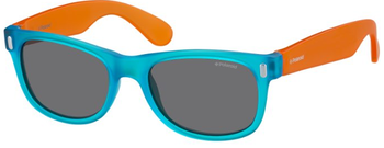 Das Bild zeigt die Sonnenbrille P0115 89T von der Marke Polaroid in türkis.