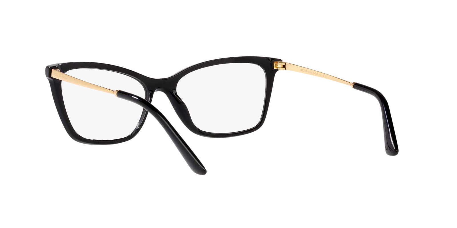 Das Bild zeigt die Korrektionsbrille DG3347 501 von der Marke D&G in schwarz.