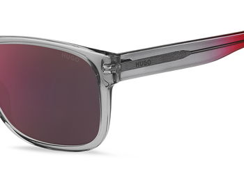 Das Bild zeigt die Sonnenbrille HG1260/S 268 von der Marke Hugo in grau/rot.