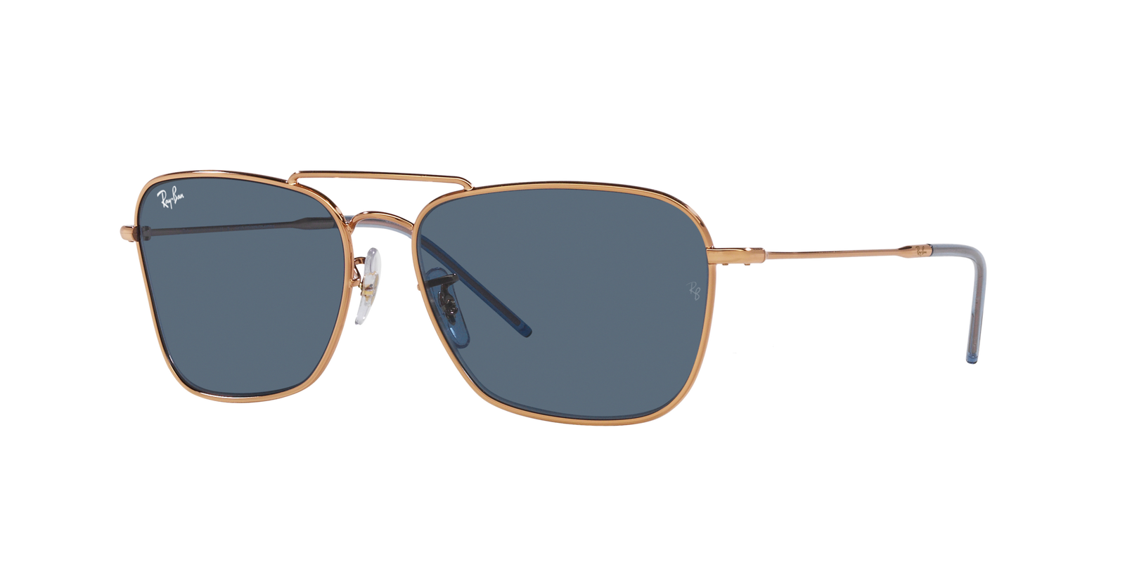 Das Bild zeigt die Sonnenbrille 0RBR0102S 92023A von der Marke Ray Ban in Rotgold.