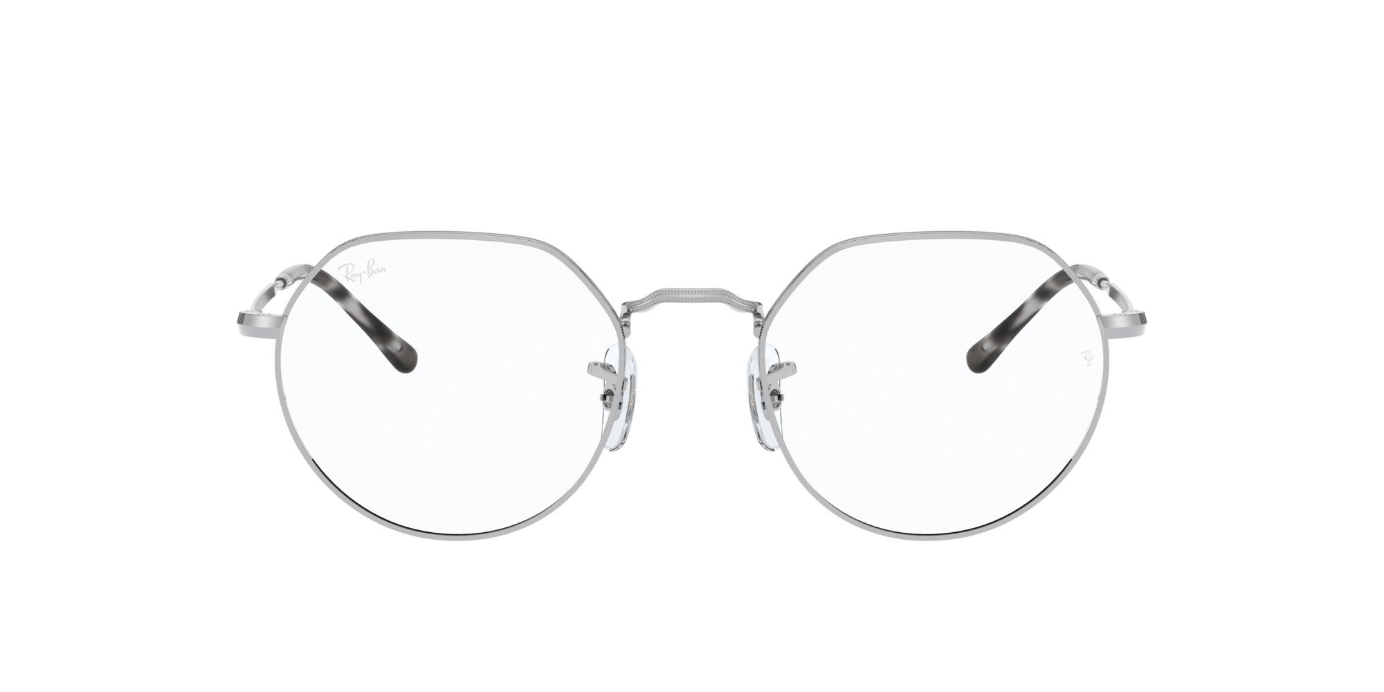 Das Bild zeigt die Korrektionsbrille RX6564 2501 von der Marke Ray Ban in Silber.
