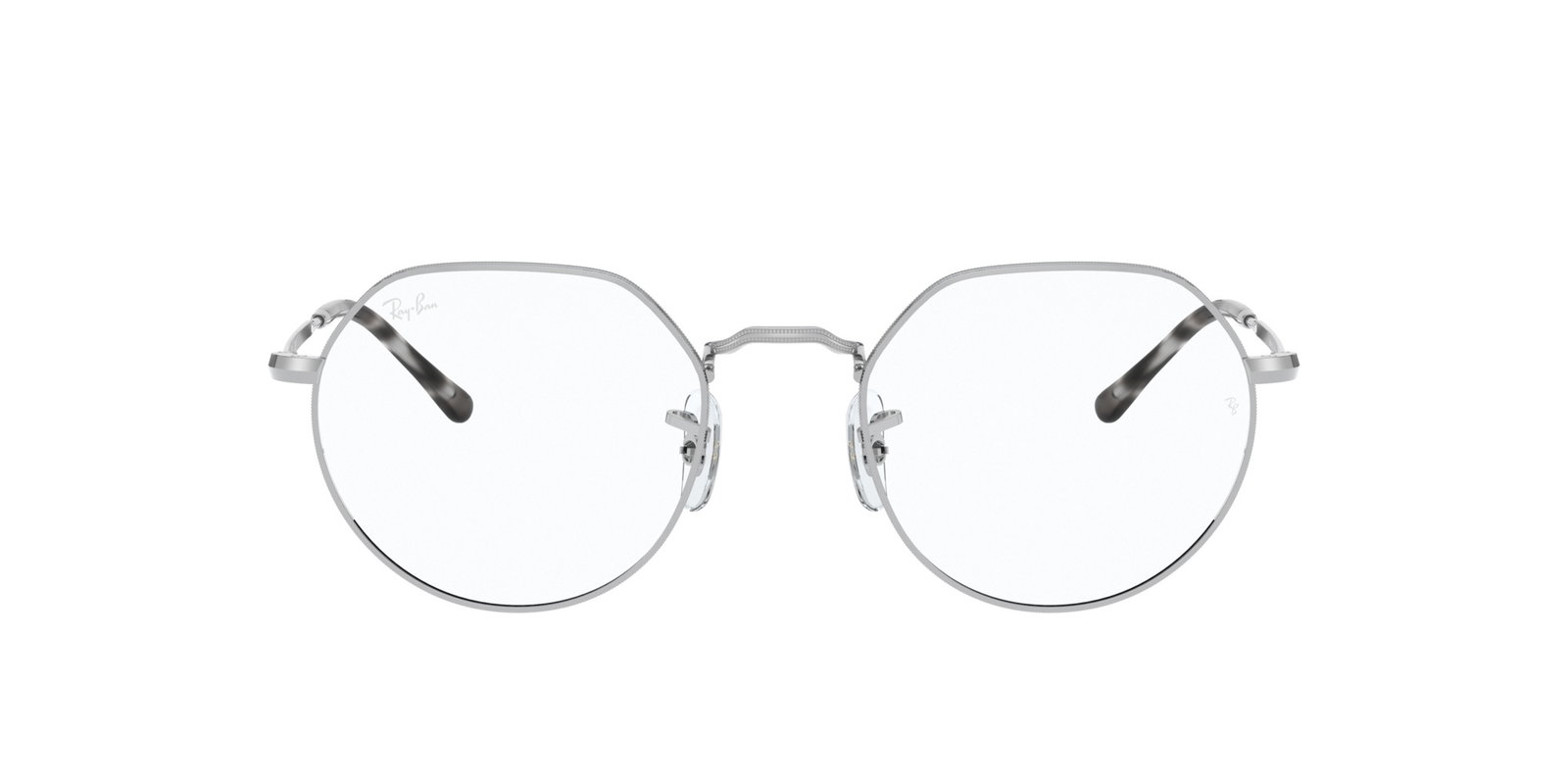 Das Bild zeigt die Korrektionsbrille RX6564 2501 von der Marke Ray Ban in Silber.