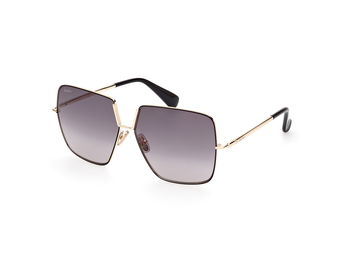 Das Bild zeigt die Sonnenbrille MM0082 32B von der Marke Max Mara in Schwarz/Gold.