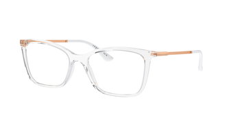 Auf diesem Bild sehen Sie die Korrektionsbrille 5563 von Vogue in der Farbe Transparent.