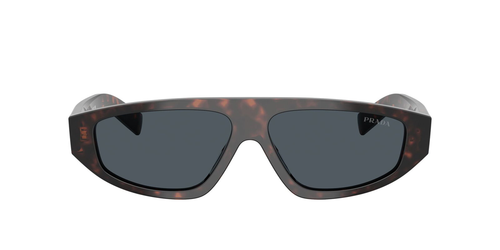 Auf diesem Bild sehen Sie die Sonnenbrille 0PR C02S von Prada in der Farbe Havanna.