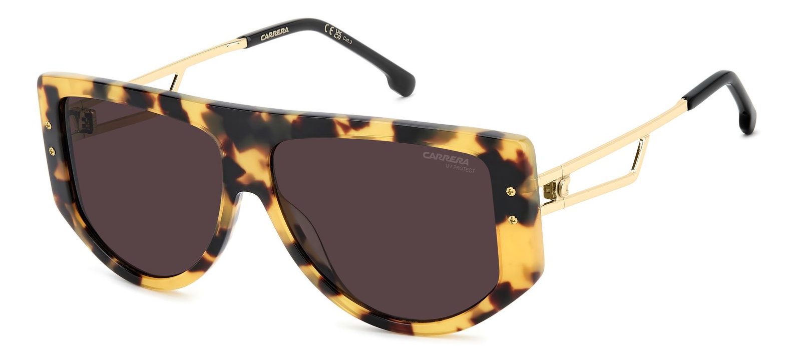 Zu sehen ist die Sonnenbrille 209272 von Carrera in der Farbe Havanna.
