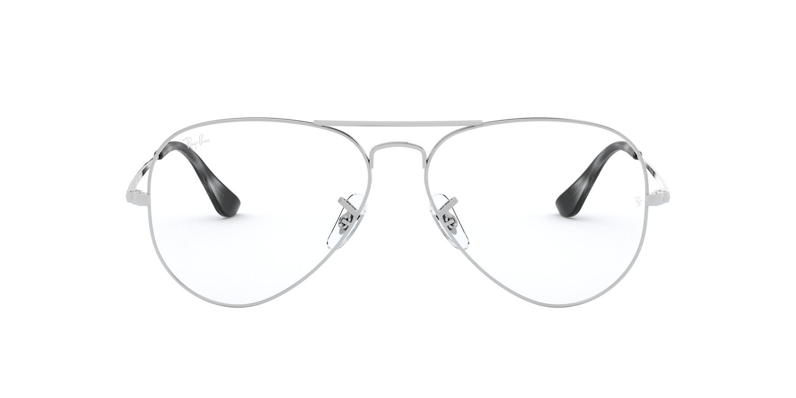 Das Bild zeigt die Korrektionsbrille RX6489 2501 von der Marke Ray Ban in Siber.
