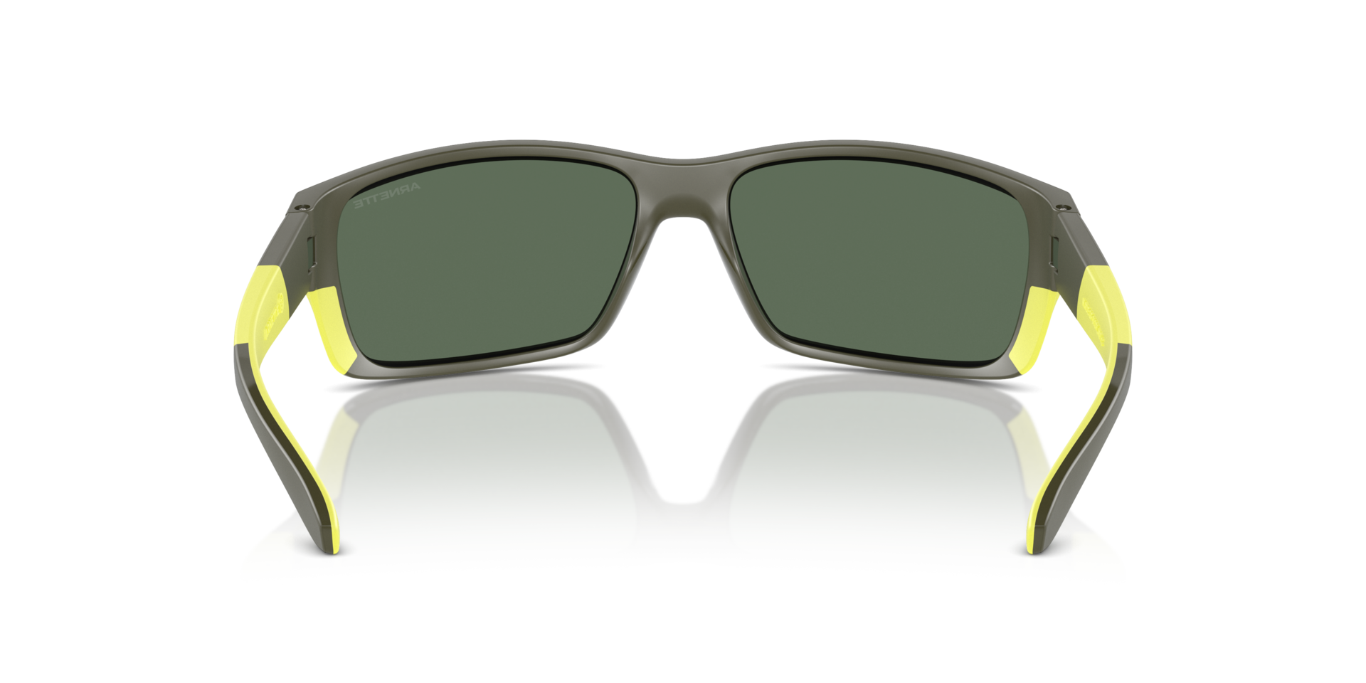 Das Bild zeigt die Sonnenbrille AN4336 28546R von der Marke Arnette in grau/gelb.