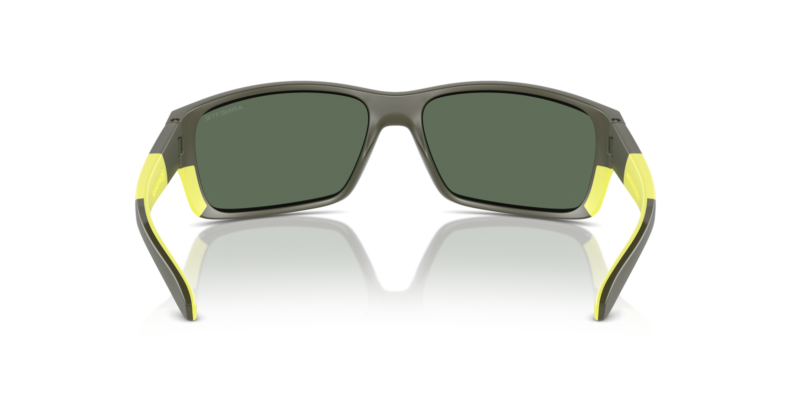 Das Bild zeigt die Sonnenbrille AN4336 28546R von der Marke Arnette in grau/gelb.