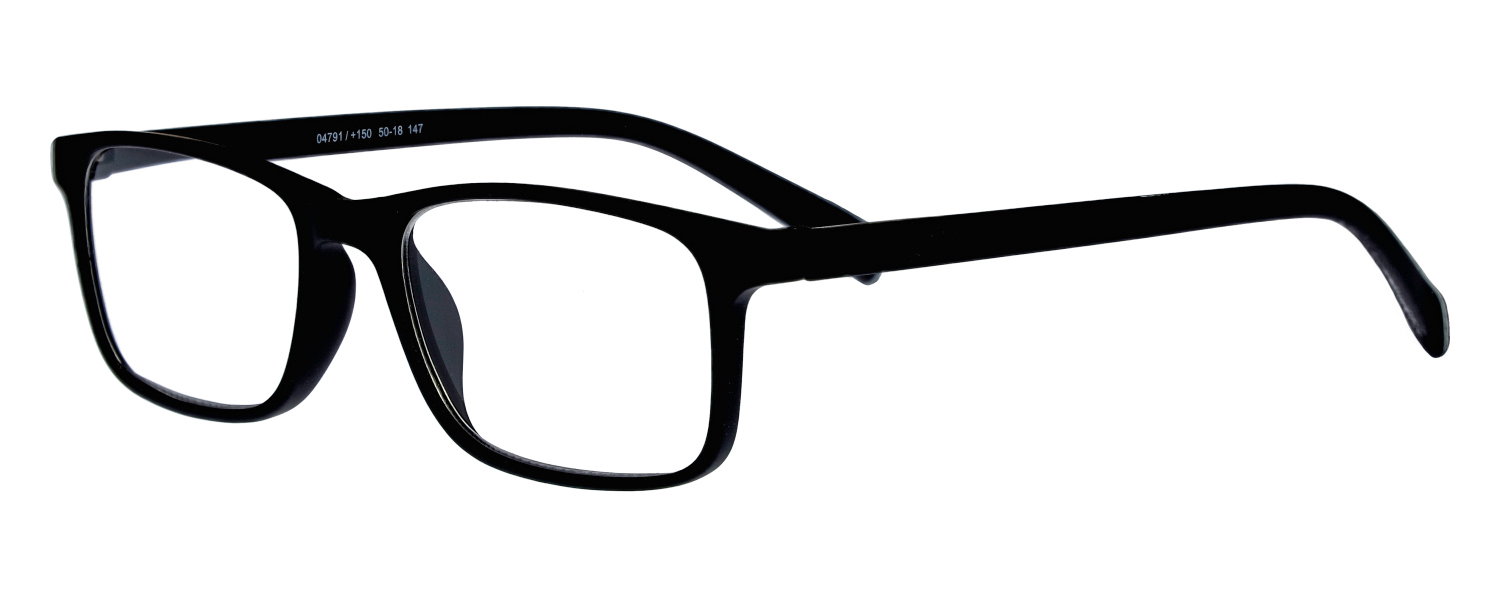 Fertiglesebrille 04791 schwarz matt +2,00 Dioptrien