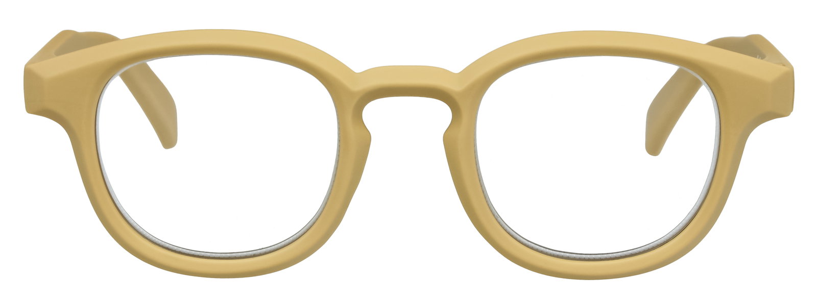Das Bild zeigt die Fertiglesebrille 07021 von der Marke Abele Optik in Beige.