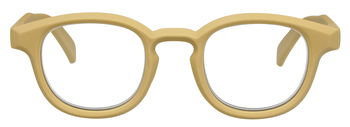 Das Bild zeigt die Fertiglesebrille 07021 von der Marke Abele Optik in Beige.