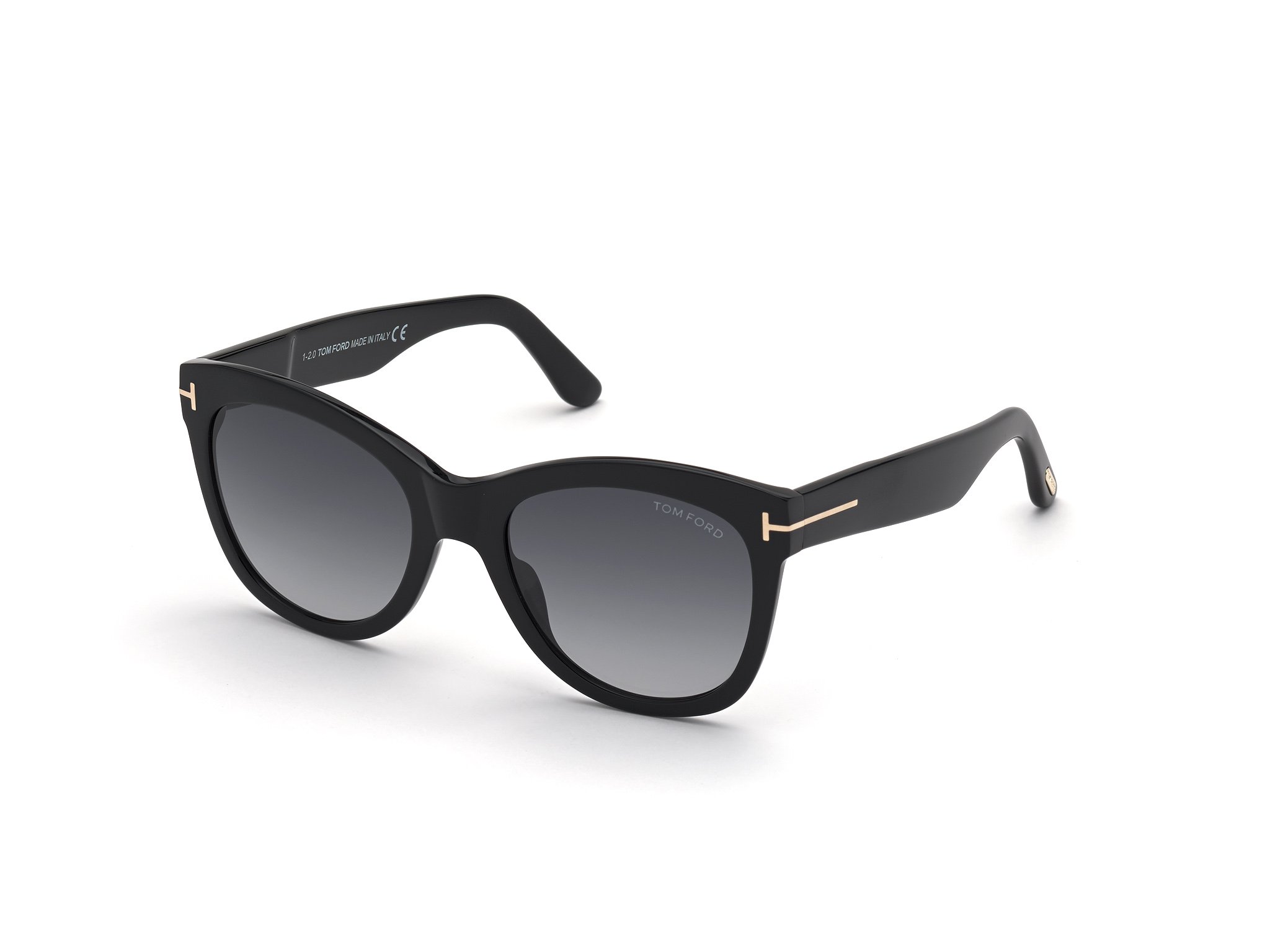 Das Bild zeigt die Sonnenbrille Sabrina FT0870 von der Marke Tom Ford in schwarz