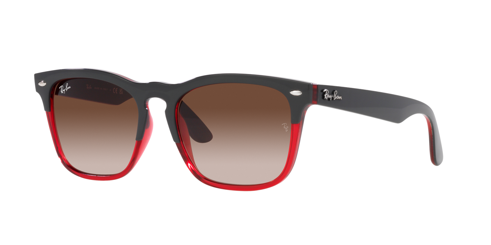 Ray Ban Unisex Sonnenbrille in Grau/Rot RB4487 663113 54