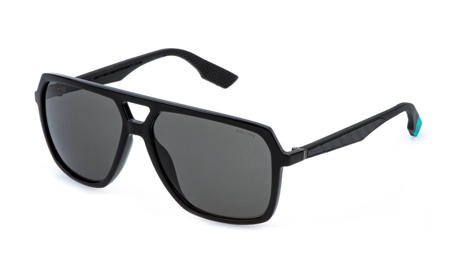 Das Bild zeigt die Sonnenbrille SPLR50 von der Marke Police in Schwarz.