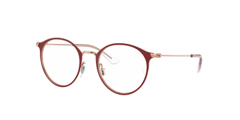 Das Bild zeigt die Ray Ban Junior Fassung 1053 4077 leicht von der Seite.