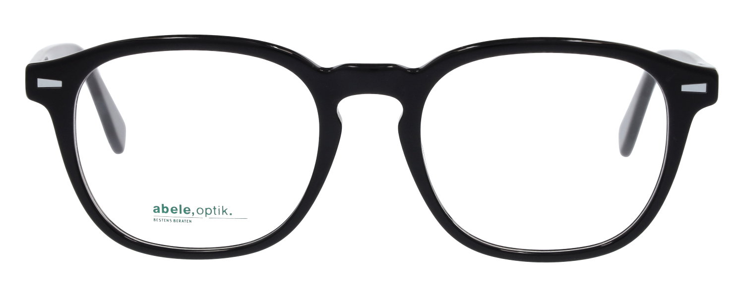 Das Bild zeigt die Herrenbrille in schwarz