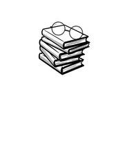 Zu sehen ist eine Grafik mit Büchern und einer Brille