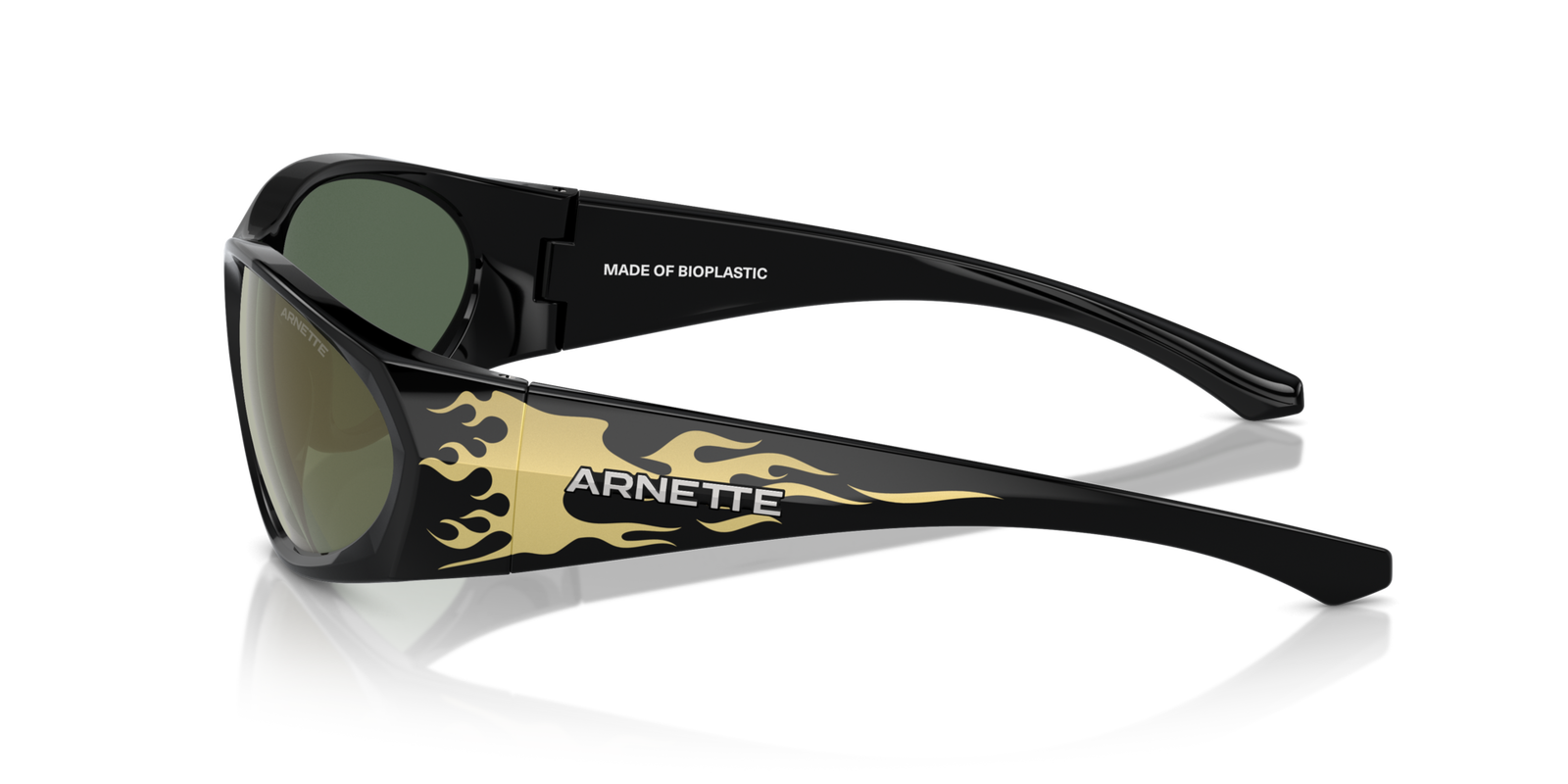 Das Bild zeigt die Sonnenbrille AN4342 29476R von der Marke Arnette in schwarz.