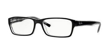 Ray Ban Herrenbrille in Schwarz / Transparent & Eckig RX5169 2034 54