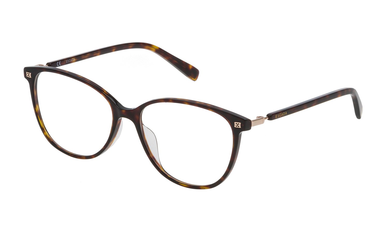 zu sehen ist die Korrektionsbrille VES459 von Escada in der Farbe Havanna.