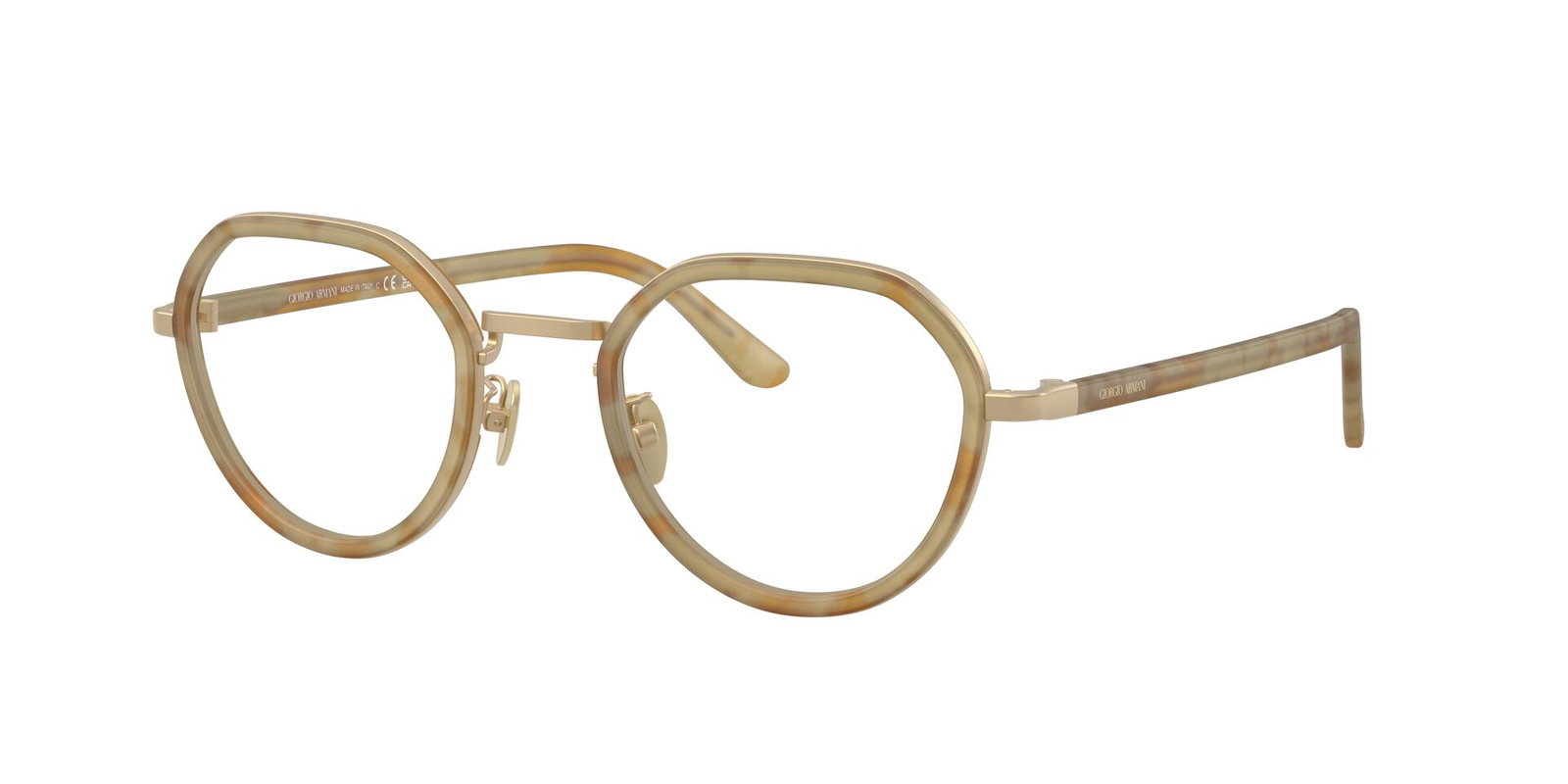zu sehen ist die Korrektionsbrille 0AR5167 von Giorgio Armani in der Farbe Gold.
