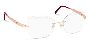 Das Bild zeigt die Korrektionsbrille 9133 von der Marke Flair in Rosegold.