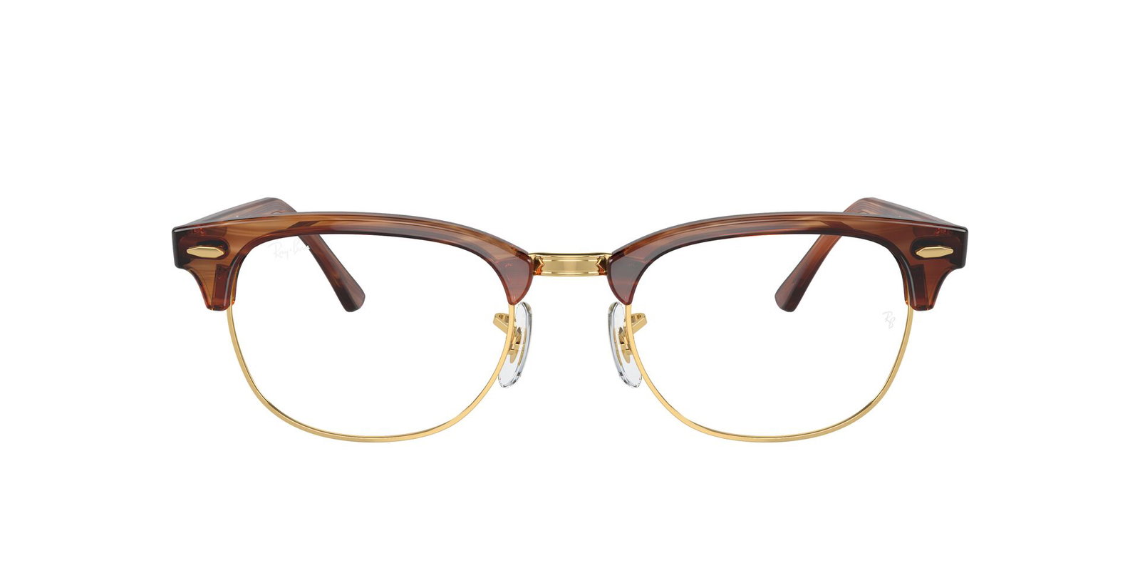 Das Bild zeigt die Ray Ban Brille RV5154 in havanna von vorne.