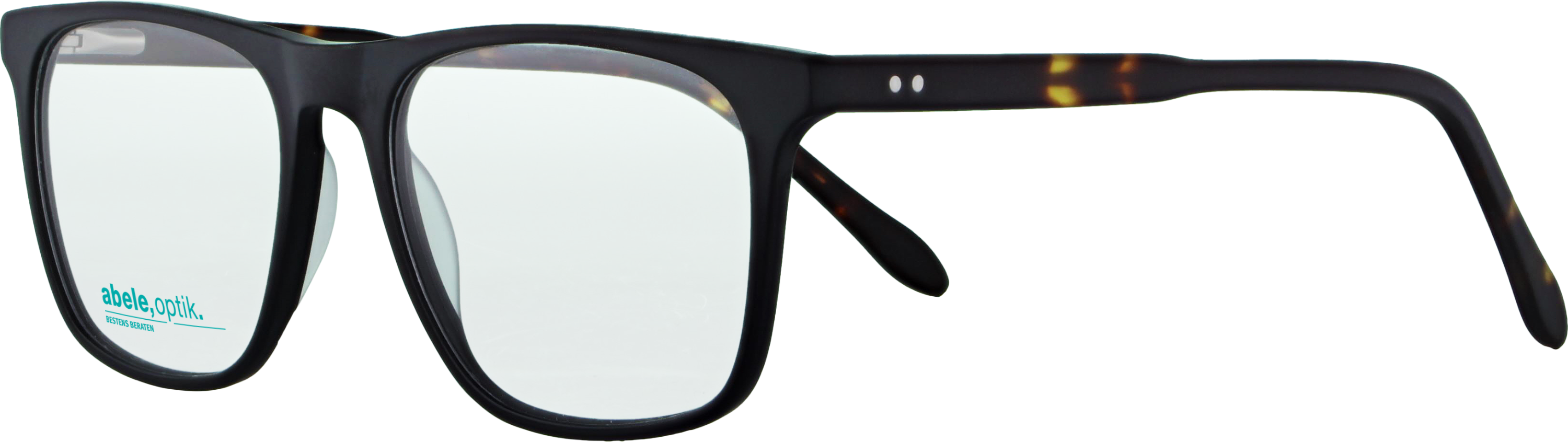 Das Bild zeigt die Korrektionsbrille 143641 von Abele Optik in schwarz matt.