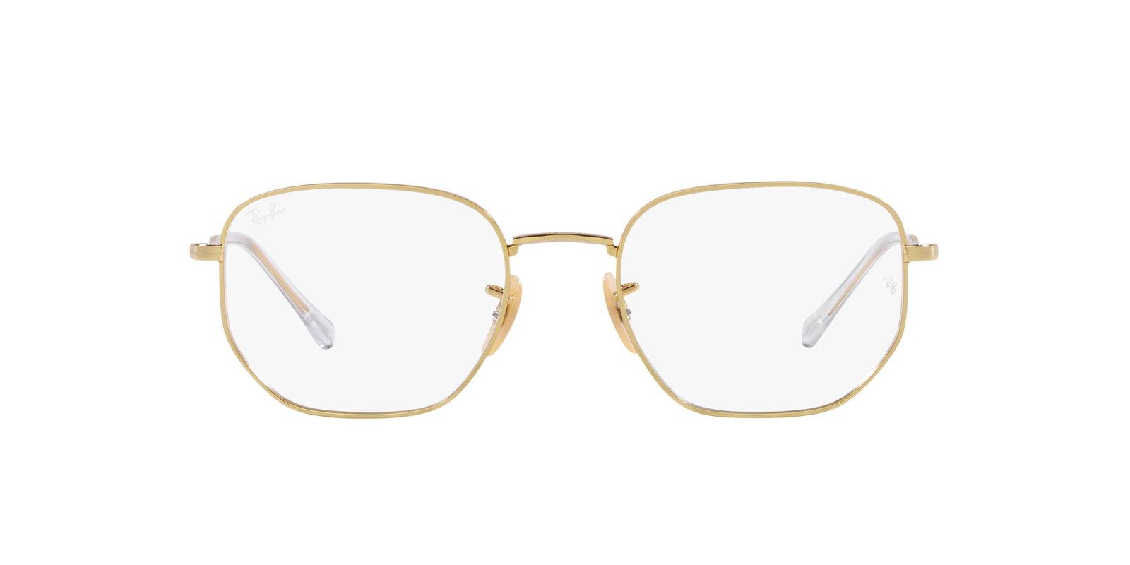 Das Bild zeigt die Korrektionsbrille RX6496 2500 von der Marke Ray Ban in Gold.