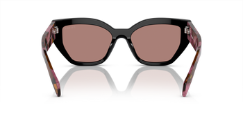 Auf diesem Bild sehen Sie die Sonnenbrille 0PR A09S von Prada in der Farbe Schwarz.