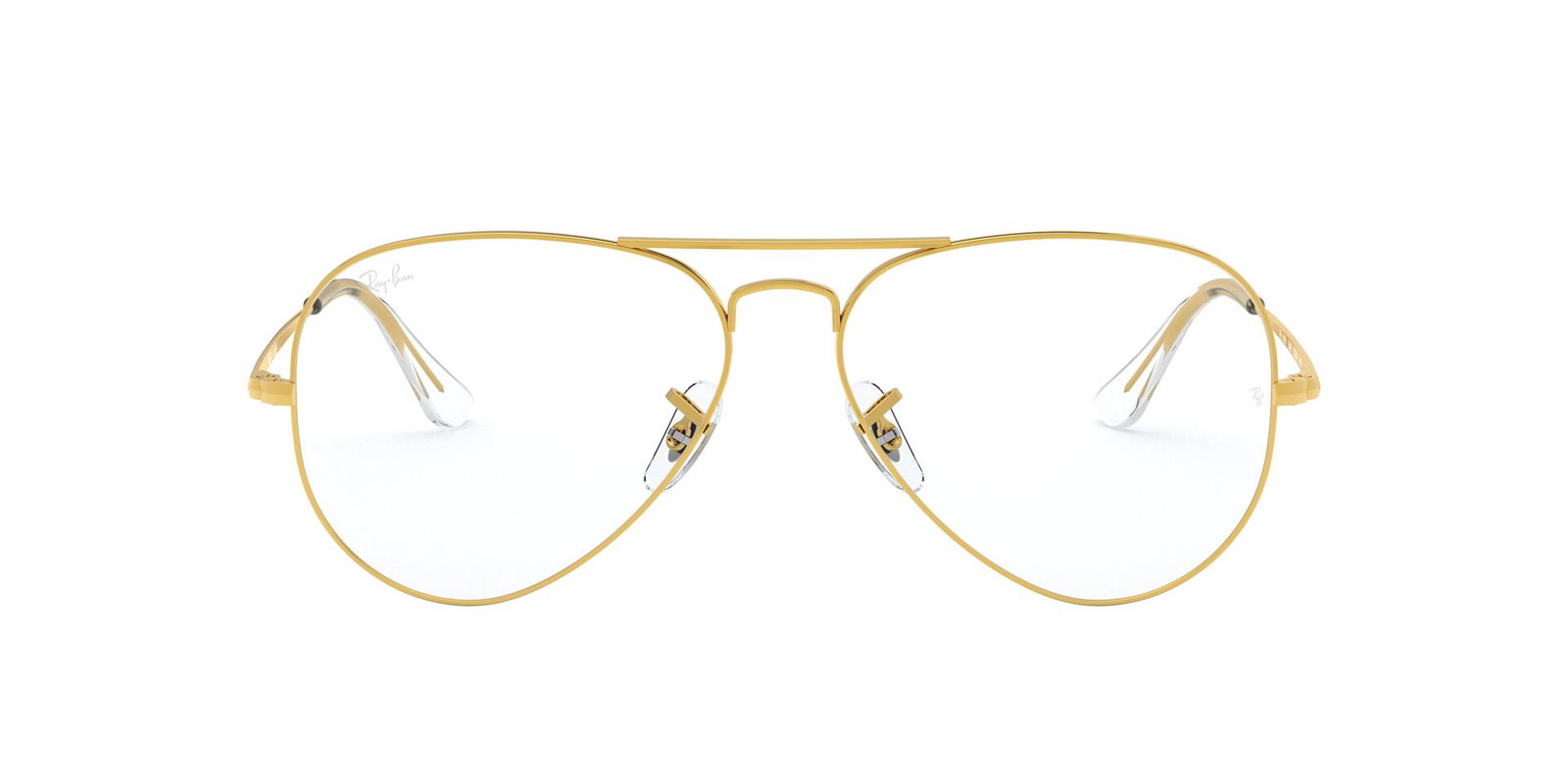 Das Bild zeigt die Korrektionsbrille RX6489 3086 von der Marke Ray-Ban in Gold.