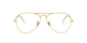 Das Bild zeigt die Korrektionsbrille RX6489 3086 von der Marke Ray-Ban in Gold.