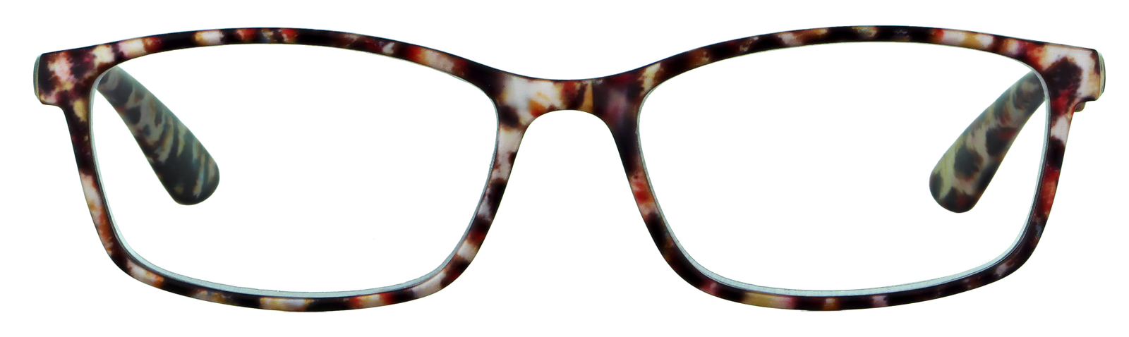 Das Bild zeigt die Fertiglesebrille 04891 von der Marke Abele Optik in Leoparden-Print.