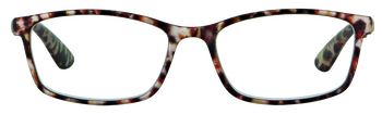 Das Bild zeigt die Fertiglesebrille 04891 von der Marke Abele Optik in Leoparden-Print.